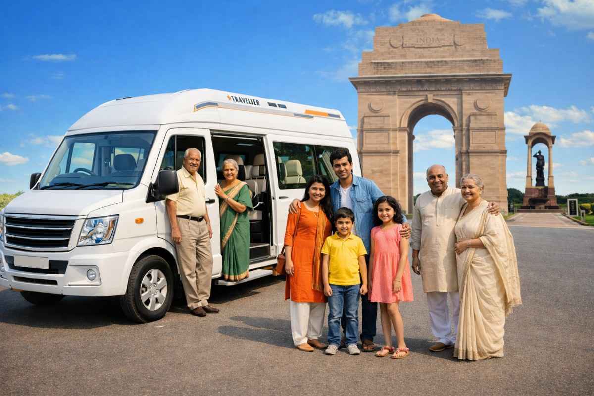 Tempo Traveller for Delhi Local Rental Use