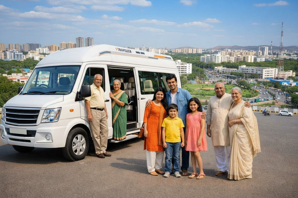 Tempo Traveller for Faridabad Local Rental Use
